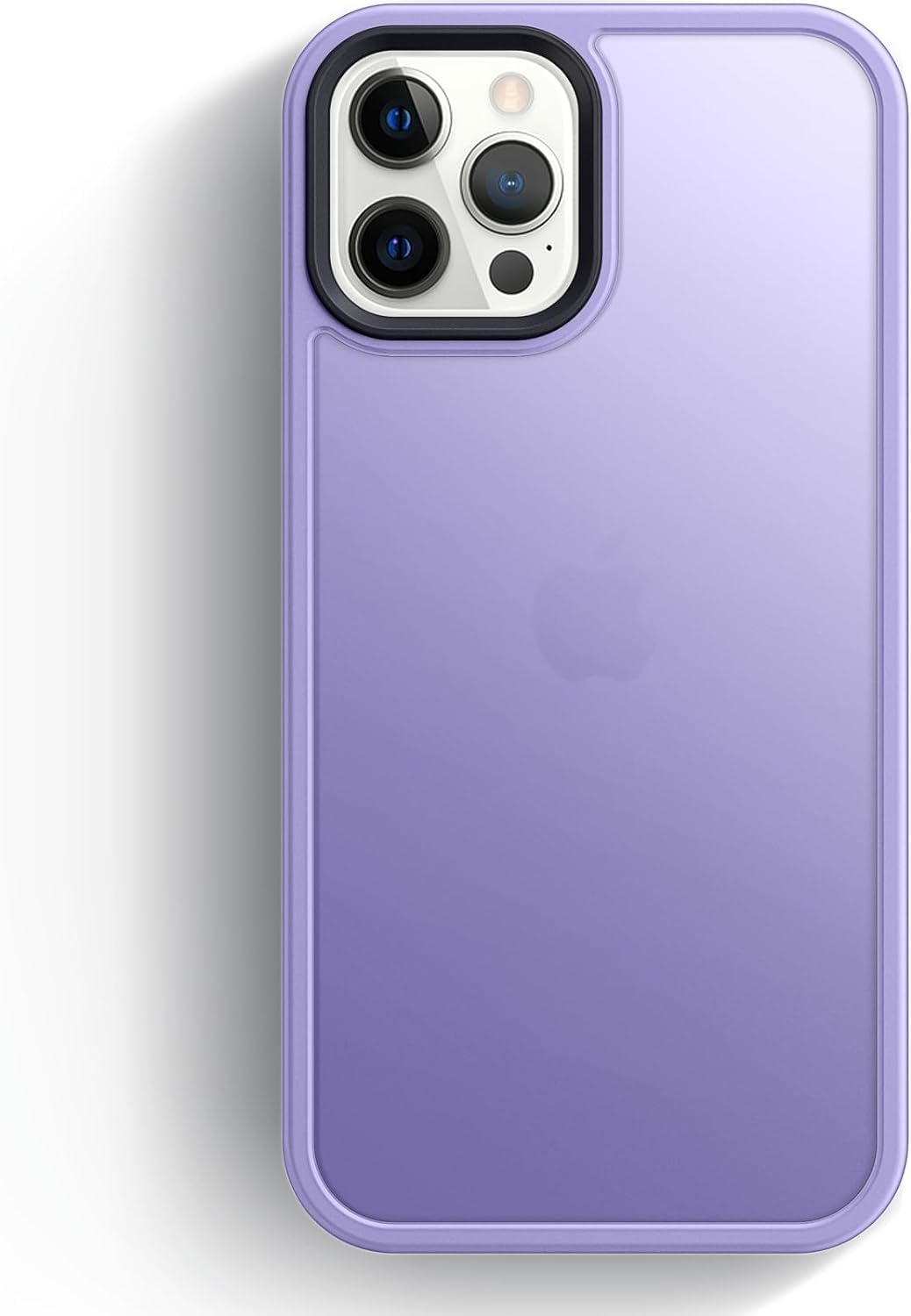 Anqrp Designed for iPhone 12/iPhone 12 Pro Case, [Military Shockproof] Super Soft Silicone Slim Translucent Matte Protective Phone Cover, Compatible with iPhone 12/iPhone 12 Pro 6.1", Purple — image 1
