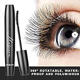 Kayla-Ism Mascara Black | 4D Silk Fiber Eyelash Mascara | 360&deg; Rotatable, Waterproof & Voluminous | Long-lasting Color | Volume Long Lash Mascara