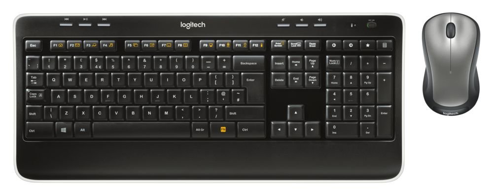 Logitech MK Pack de teclado y ratón inalámbricos Qwerty español  GHz