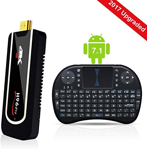 2017 Android 7.1 TV Box H96 Pro Mini TV Box Amlogic S912 64Bits Octa-core 2GB/8GB 4K H.265 with BT4.1 and 2.4GHz WIFI.[With Wireless Keyboard]