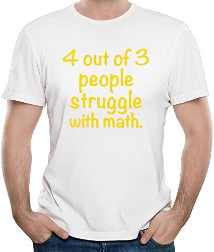 4 Out Of 3 People Struggle With Math Men Short Sleeve T-shirt Tee 3X