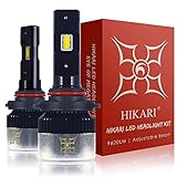 HIKARI LED Headlight Bulbs Conversion Kit-9012/HIR2, 2019 New Gen of HIKARI, Adjustable Beam, 9600lm 6K Cool White