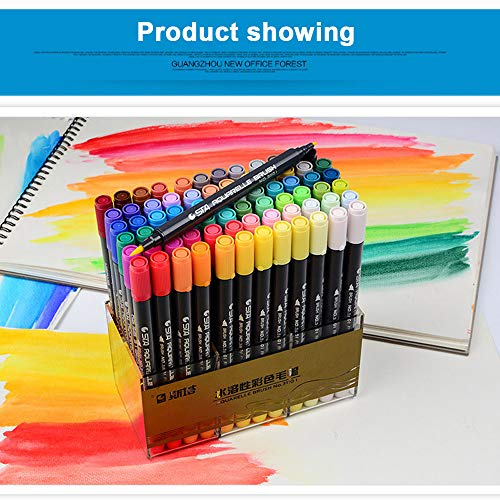 image for DICPOLIA Painting Pens Dual Tip Brush Marker Pens Highlighter Adults C