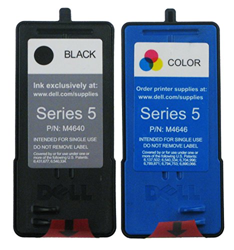 Genuine Dell Series 5 M4640 M4646 Ink cartridge 2 Pack in Bulk Packing for Dell 922 924 942 944 946 962 964 Printers