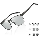 IGnaef Polarized Photochromic Sunglasses for Men - Anti Glare Glasses for Driving Fishing Golf Sports
