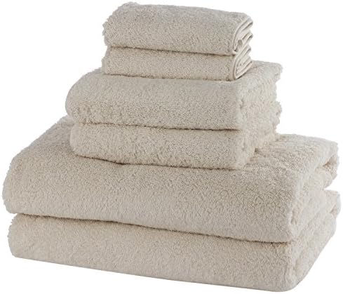 Egyptian Cotton Towel Set (2 bath towels, 2 wash cloths, 2 hand towels) (Pearl)