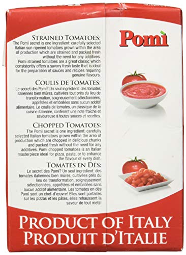 Pomi Tomatoes, Strained, 26.46-Ounce Carton (Pack of 12)