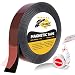 Flexible Magnetic Tape - 1 Inch x 10 Feet Magnetic Strip with Strong Self Adhesive - Ideal Magnetic Roll for Craft and DIY Projects - Sticky Magnets for Fridge and Dry Erase Board