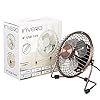 Invero® Mini USB 4-Inch Tilting Desktop Cooling Fan with Metal Shell and Aluminium Blades ideal for Home, Office…