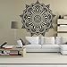 Lotus Mandala Pattern Wall Stickers,Ikevan 22.4