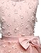 NNJXD Girl Sleeveless Embroidery Princess Pageant Dresses Kids Prom Ball Gown Size (130) 6-7 Years Pink