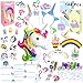 JOYIN Unicorn Party Favors Supplies Set of 144 Includes Headbands, Goodie Bags, Cupcake Toppers and Wrappers, Necklace, Sticker, Keychain, Bracelet, Tattoos, Stamp for Birthday Party Decorations