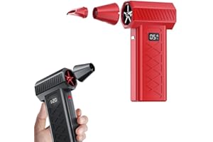 Electric Brushless Air Duster, 130000RPM Cordless Air Duster with LED Light, 6-Gear Adjustable Mini Blower with Fast Charging