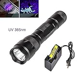 365nm UV Flashlight Rechargeable Black Light