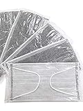 5 Piece Disposable Charcoal Filtered Face Mask 3 Layer Ply Face Mask with Elastic Band Face Straps