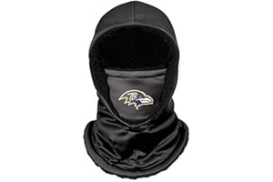 FOCO NFL Team Logo Black Hooded Gaiter Balaclava Face Cover