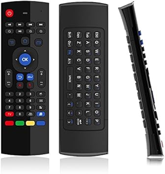 T3 2,4 G Mini Teclado QWERTY inalámbrico de 5 teclas IR mando a distancia Mini