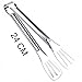 TEERFU Kitchen Tongs Stainless Steel Buffet Serving Utensils Salad BBQ Tongs Heavy Duty Serving Food Tongs for Frying,Cooking,Clipping Toast Bread,Grilling,Pastry, Sandwich,9.4 Inch