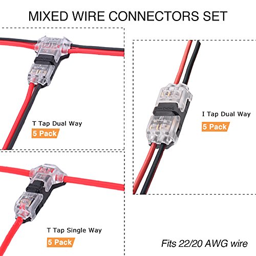 1 Wire+Connectors+Set+Solderless+Wire+stripping