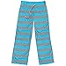 Kidtee Striped Lounge Pants, Medium, Turquoise