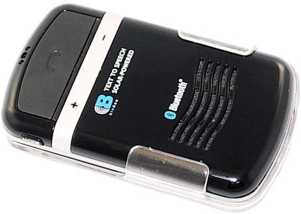 BluAce BA-690 TTS Solar Bluetooth Speakerphone Solar-Powered Handsfree Car Kit Text-to-Speech