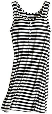 Foxexy Womens Modal Built in Bra Padded Pajama Strap Camisole Long Tank Tops Shirt Sleepwear Dress
