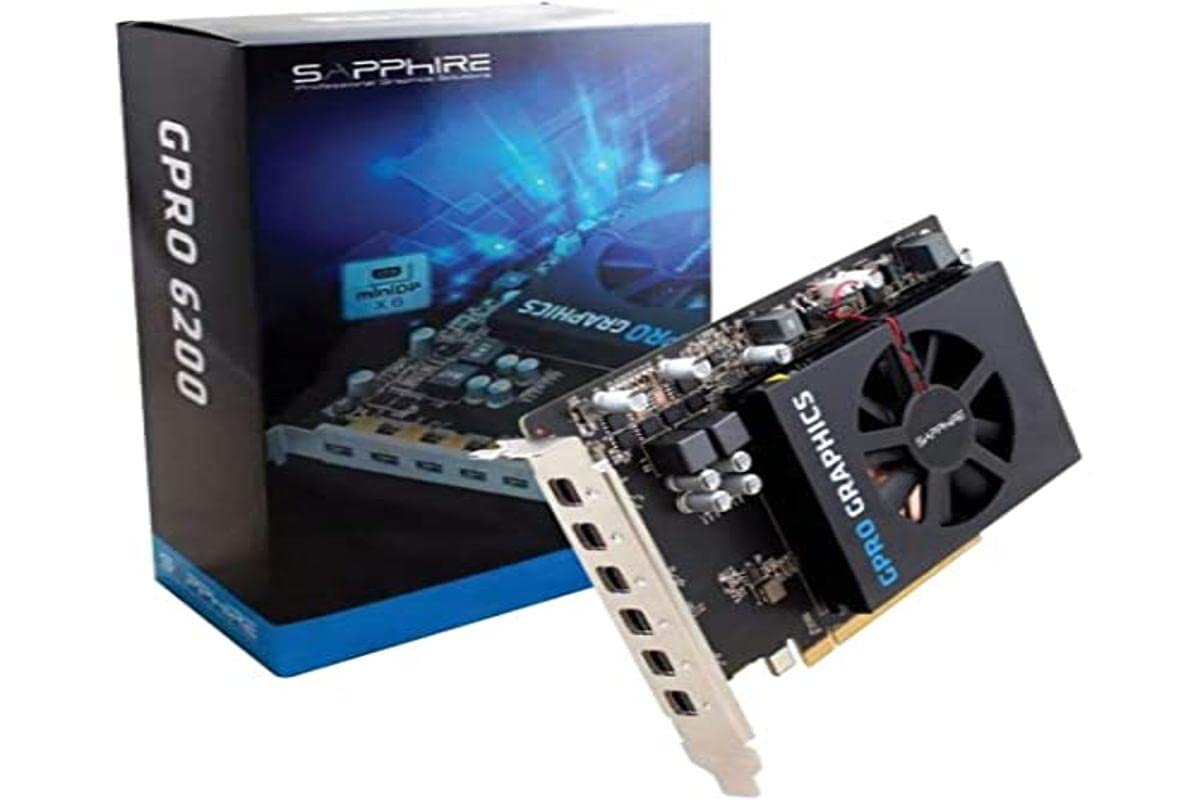Sapphire S GPRO 6200, 4096 MB GDDR5, 6x mini DP, 32258-00-21G