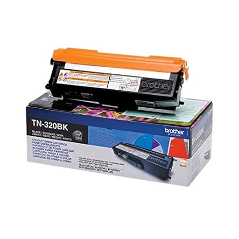 Brother Original Tonerkassette TN-320BK schwarz (für Brother HL-4140CN, HL-4570CDW, HL-4150CDN, HL-4570CDWT, DCP-9055CDN, DCP