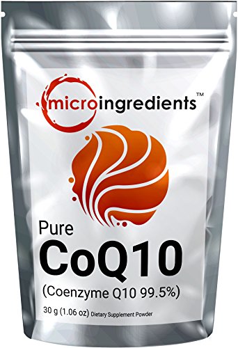 Micro Ingredients USP Verified Pure CoQ10 (Coenzyme Q10) Powder - Support Cadiovascular Health (30 gram / 1.06 oz)