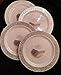 Disposable Plastic Plates Premium Quality Ivory and Gold Dinnerware With Golden Lace Rim Excellent for Weddings Baby and Bridal Showers Parties and More Heavy Duty Ten Inches Plate Forty Count