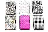 Aluminum Wallets - Credit Card Aluma Wallets With RFID Protection (Printed Designs) - 6 Pack