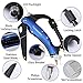 Carabiner Knife Multitool - Updated Keychain Clip with LED Flashlight, Knife, Screwdriver, Glass Breaker and Bottle Opener for Camping, Backpacking, Hiking (Blue)