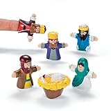 OTC 24 Vinyl Christ Nativity Finger Puppets Christmas Decor play toy