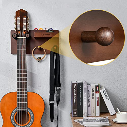 Donner Guitar Wall Mount Shelf, Guitar Wall Hanger with Storage Shelf