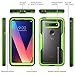 i-Blason LG V30 Case, [Heavy Duty Protection] [Clear Back] [Magma Series] Shock Reduction/Full body Bumper Case with Built-in Screen Protector for LG V30/V30 Plus/V30S 2017(Green)