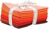 Bella Solids Orange 12 Fat Quarters Moda Fabrics 9900AB 129