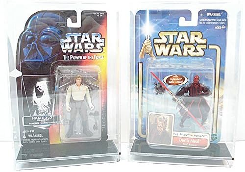 Acrylic Display Case Star Wars Star Case Premium for Star Wars, GI Joe and Other Qty of 2
