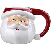 Comfy Hour Joyful Holiday Collection Santa Claus Mugs (1 Count (Pack of 1))