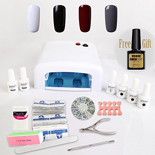 Nail Gel Polish Starter Kit 4 Vishine Colours