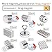 Strong Neodymium Bar Magnets, Super Powerful Fridge Magnet N52 Rare-Earth Metal Neodymium Magnet - 60 x 10 x 3 mm, Pack of 15