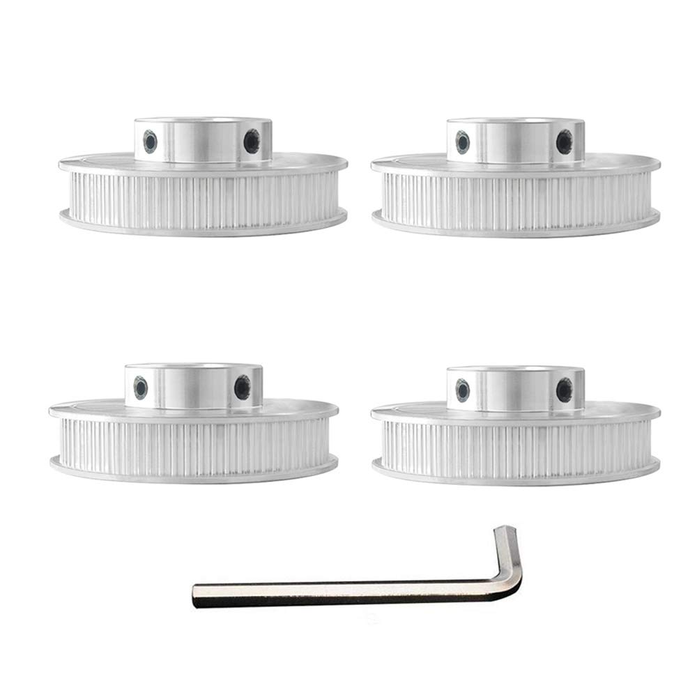 4pieces 5mm Bore 80T GT2 Pulley Synchronous Wheel GT2 Timing Belt Pulley 80 Teeth compatible with Voron 2.4 3D Printer 6mm Width Belt