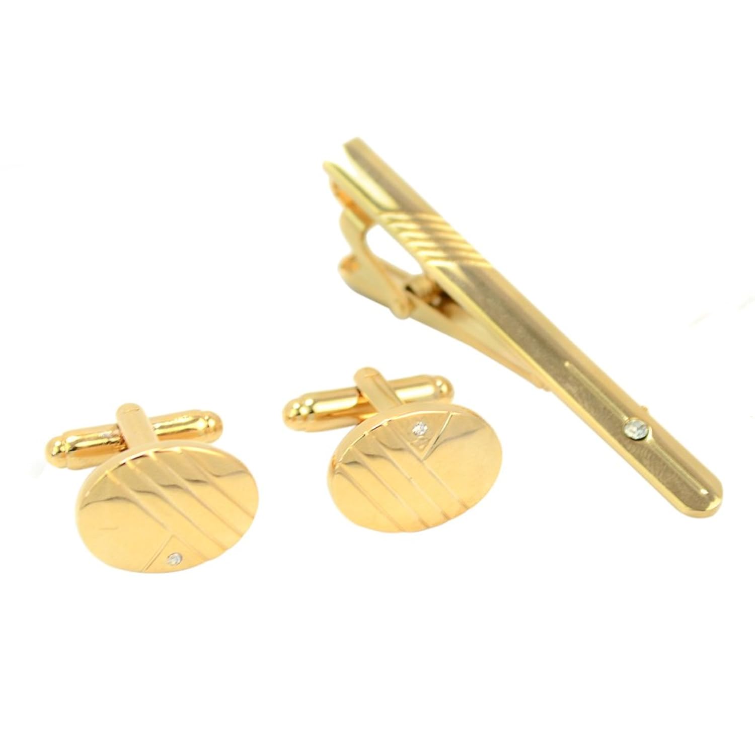 Gemelos de Camisa y Alfiler Pisacorbata de Corbata Tie Clip Bar Conjunto
