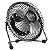 Mini Fan, Mumba 4-Inch High Velocity Desktop Fan, USB Powered, Super Mute, 180 Degree Free Angle Rotatable Laptop Fan, Small Mental Cooling Fan (Black)