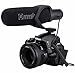 Comica CVM-V30 Shotgun Camera Microphone Super-Cardioid Directional Condenser Photography Interview Lightweight Video Microphone for Nikon DSLR and Fit 3.5mm Port Canon Cameras(Black)