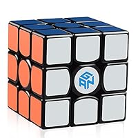 D-FantiX Gans 356 Air Master 3x3 Speed Cube, Gan 356 Air 3x3x3 Speed Cube Magic Cube Puzzles Black with New Blue Cores