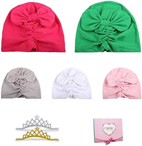 Soft Turban Knot Rabbit Headwrap Hospital Hat/Crown Headband/Gold Lace Headband For Toddler Girls