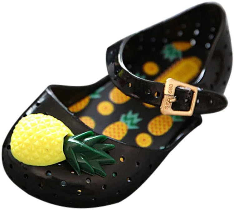 Toponly Girls Sweet Mary Jane Flat Princess Sandals Jelly Shoes Toddler Kids Bow Tie with Dots