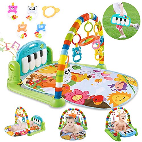Baby Gym Jungle Musical Playmats For Floor, Kick And Play Piano Gym