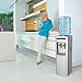 Honeywell HWB1052S2 38-Inch Cabinet Freestanding Hot and Cold Water Dispenser with Stainless Steel Tank to help improve water taste, Back Handle for EASIER HANDLING, Silver