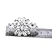ELEGANTPARK AK Wedding Dress Clutch Double Rhinestones Flowers Silver Shoe Clips 2 Pcs